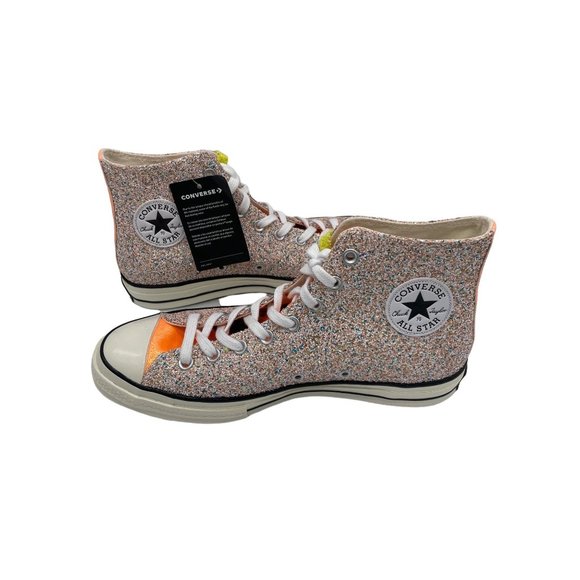 NWOB Converse Chuck Taylor All Star 70s Hi JW Anderson PINK Glitter Women US 12 - Picture 2 of 8